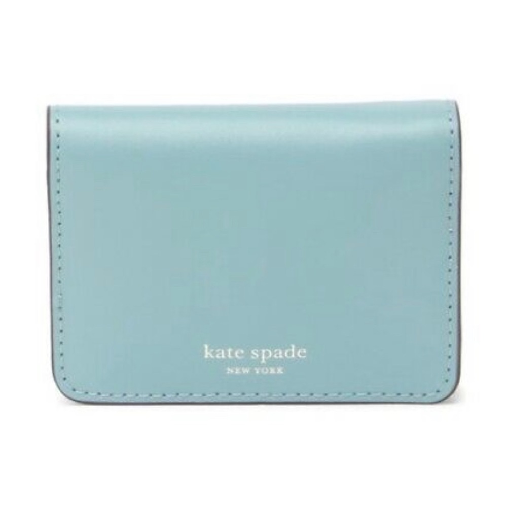 Kate Spade Nadine - Slim Bifold Card Holder Key Ring - Blue
